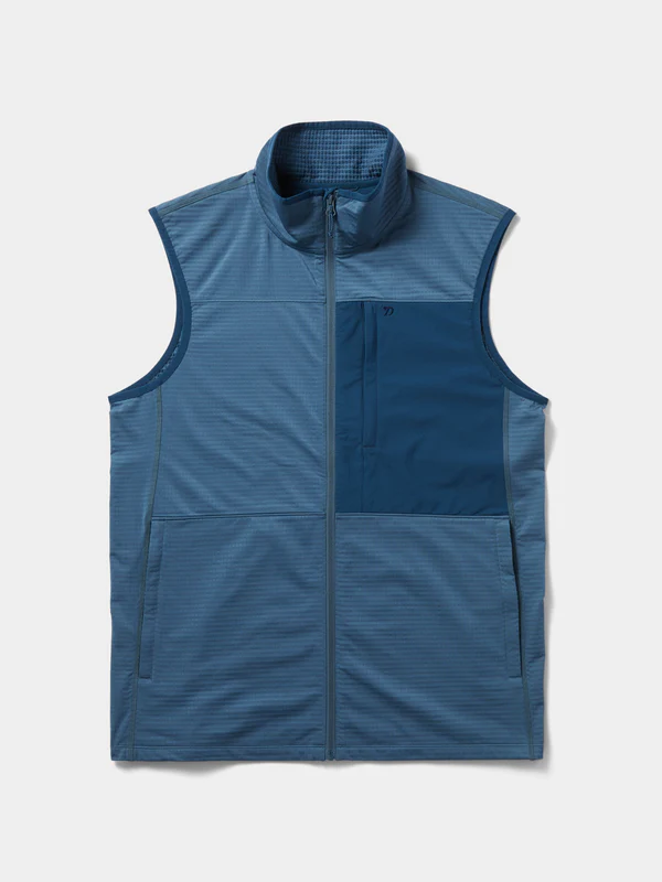 Lightweight Grid Tech Vests- Faded Navy/Bering Sea